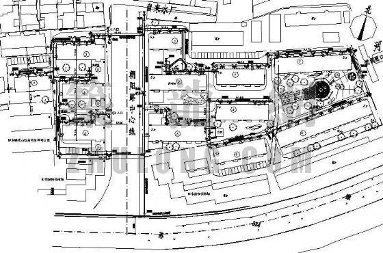 建筑小区给水管道资料下载-某小区给水管道布置图