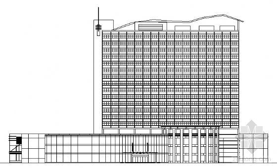图纸带模型资料下载-某商业大厦建筑方案图（带MAX模型）