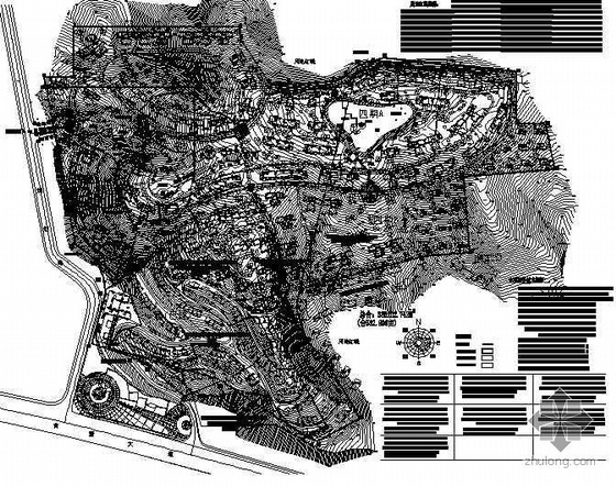 私家园林景观设计CAD资料下载-[广西]某山地小区景观总平及私家园林方案