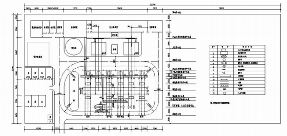 变电所电气总平面布置资料下载-山东某35KV变电所电气总平面布置图