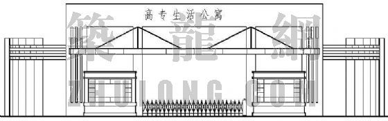 钢结构大门建筑施工图全套资料下载-某大门建筑施工图（全套）