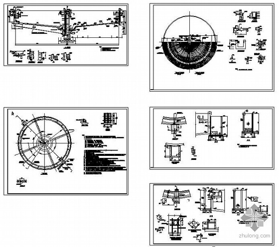 二沉池全套施工图纸资料下载-某二沉池结构图