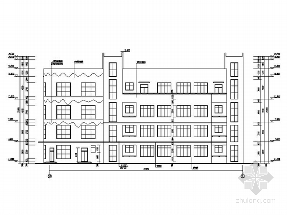 [四川]4层市级现代风格幼儿园教学楼建筑设计施工图(两栋教学楼)