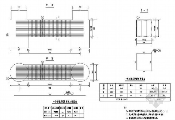 预应力桩基础资料下载-预应力钢筋混凝土T梁桩基系梁钢筋构造节点详图设计