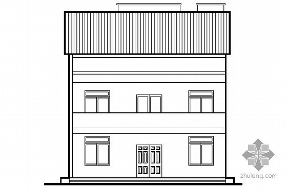 2层小型别墅施工图图资料下载-某二层小型住宅楼建筑结构施工图