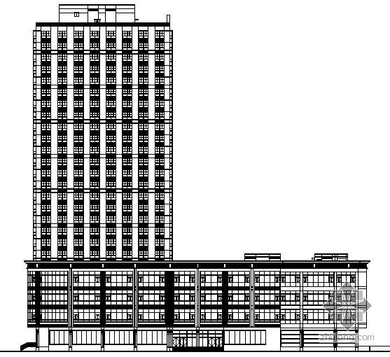 商场水暖设计资料下载-[上海]某商务高层大厦建筑结构水暖电施工图