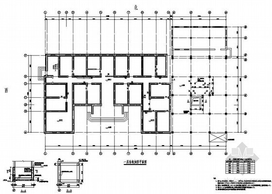 多层办公砖混施工图资料下载-某四层砖混办公楼加固施工图
