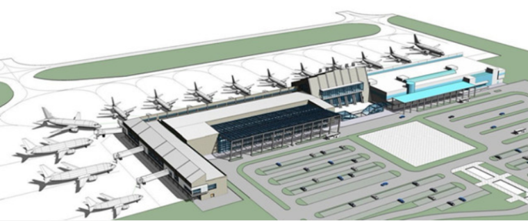 泉州效果图资料下载-三维协同技术在泉州晋江机场新建航站楼设计中的应用
