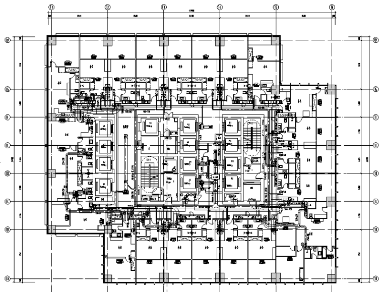 灭火器箱布置图CAD资料下载-南通国贸暖通系统施工图（CAD）