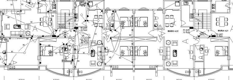 漏电保护器电气图资料下载-某商住楼电气图