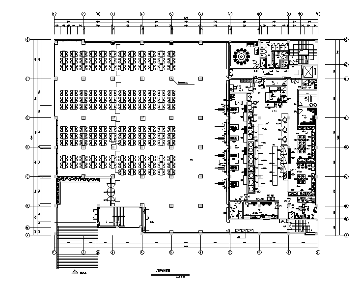 某酒楼餐厅电气施工图纸资料下载-广东海天味业餐厅装修施工图（含90张施工图纸）