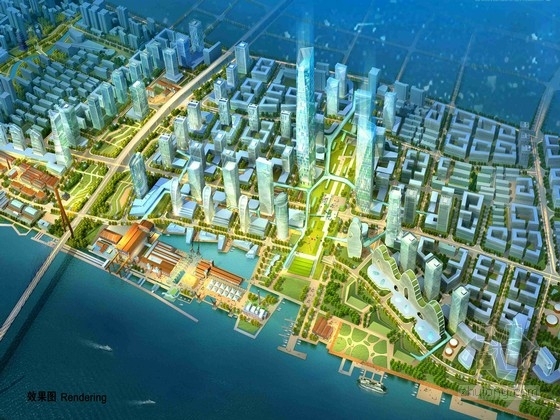 [上海]创新城区滨江总体设计规划方案-[上海]创知名地产区滨江总体设计规划方案