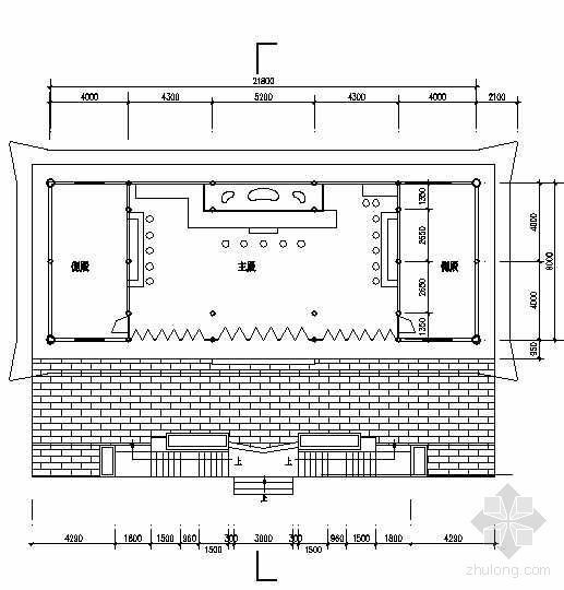 某寺庙古建筑设计方案图-3