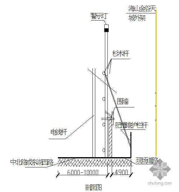 武汉某高层塔式起重机群塔作业防撞措施（附带平面布置图和防护图）- 