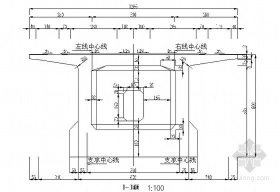[四川]37+64+37m单箱变高度变截面箱梁连续梁支架法施工专项方案及计算书84页-箱梁截面构造图 
