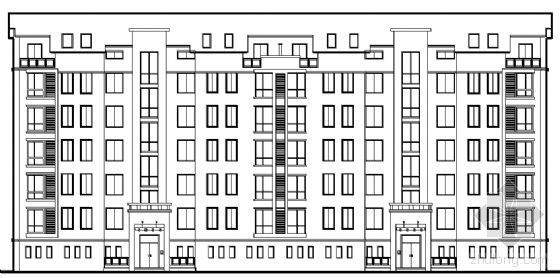 五层住宅楼框架建筑图资料下载-某五层住宅楼建筑方案