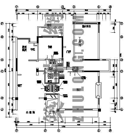 小户型别墅室内施工图资料下载-DF户型别墅空调施工图