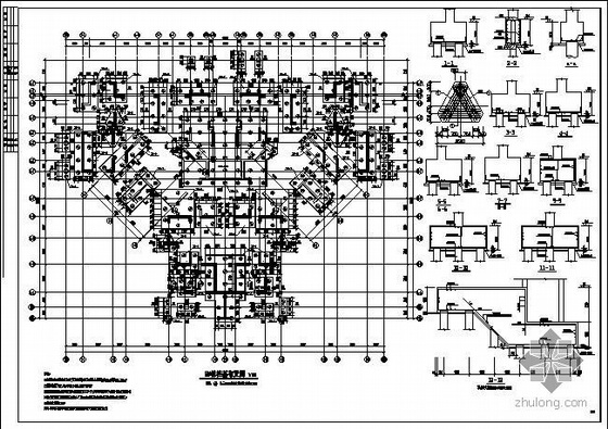 住宅小区功能结构资料下载-长沙某住宅小区结构图