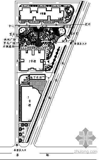 居住区景观设计陕西方案资料下载-[陕西]某小区环境景观设计方案