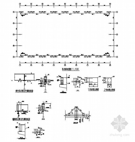 厂房吊车梁安装施工资料下载-某钢结构厂房吊车梁构造详图