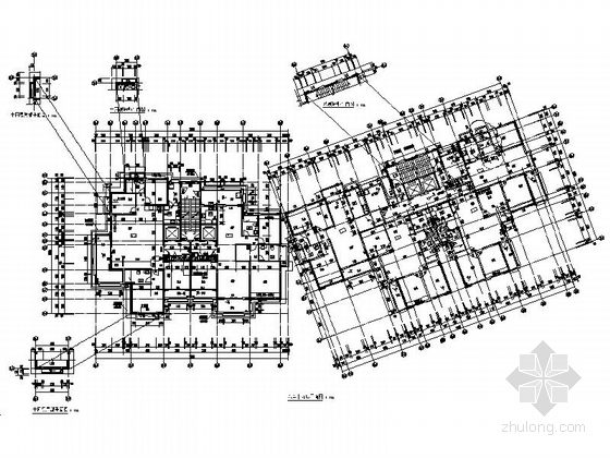 [安徽]某欧式小区规划及单体住宅楼施工图（知名设计院）-七栋九层平面图