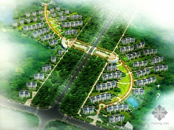 生态居住建筑规划资料下载-[南京]某居住区详细规划设计（生态型）