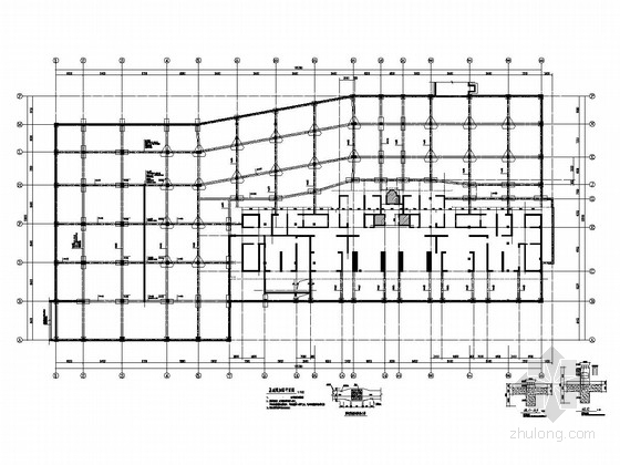 钢连廊加固资料下载-[江苏]地上三层框架结构档案馆结构施工图