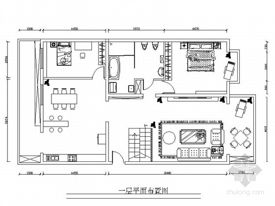 现代装修复式资料下载-[北京]现代风格三居室复式房装修图（含实景图）