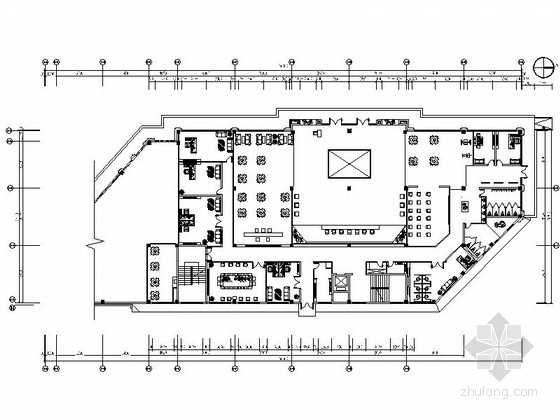 CAD前台设计资料下载-[安徽]时尚售楼处室内设计装饰CAD施工图（含效果）