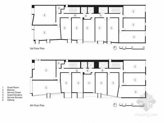 公路交通科技英文版资料下载-美国假日酒店室内设计图（英文版）