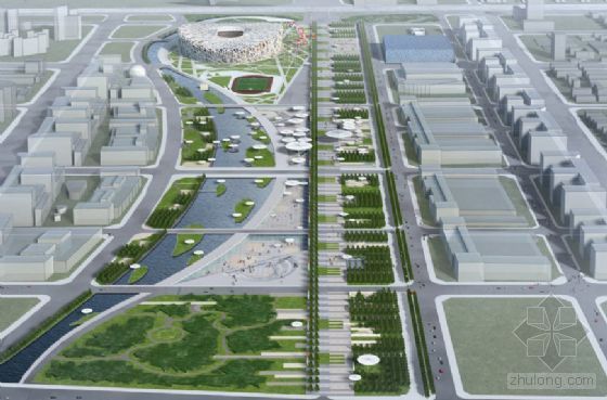 小场地主题公园设计案例资料下载-[北京]体育主题公园详细设计