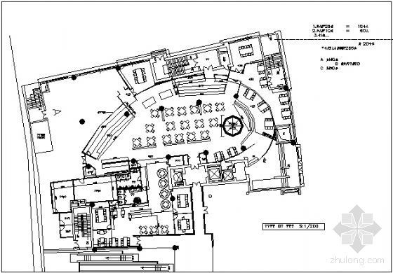 汤山星空餐厅图纸资料下载-中关村餐厅设计图纸