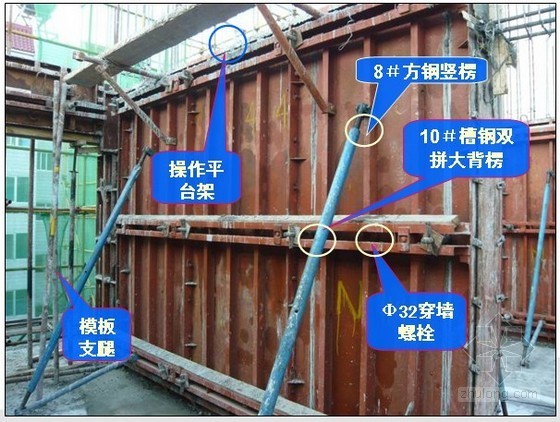 电梯井钢操作平台资料下载-[陕西]住宅楼剪力墙大钢模施工技术总结（PPT）