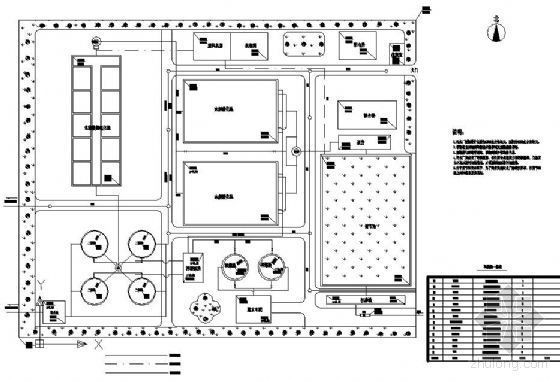 竖流浓缩池CAD资料下载-某5000吨印染废水处理厂课程设计