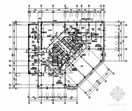 建筑施工图住宅底层平面图资料下载-十二层平面图(F10建筑施工图)
