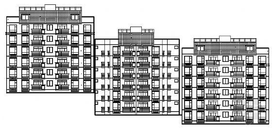 26层住宅楼建筑施工图纸资料下载-某六层住宅楼建筑施工图