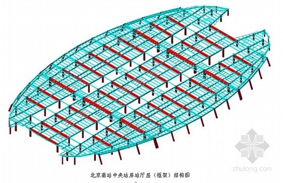 空间曲线造型S形弧梁资料下载-[北京]火车站中央站房钢结构施工方案 （钢管混凝土、H型钢梁）