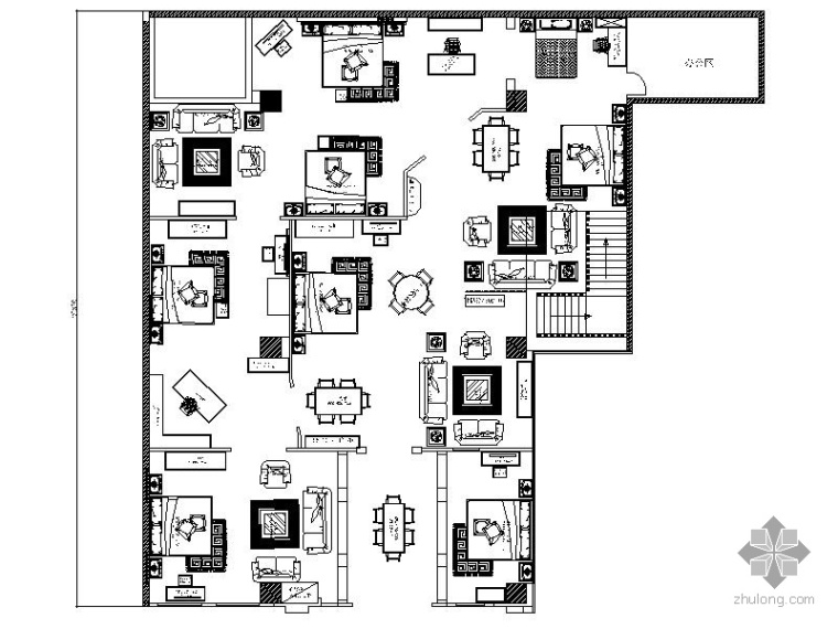 高档室内家具设计资料下载-某高档家具卖场室内装修图
