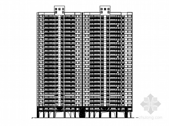 长沙高层住宅资料下载-[长沙]某二十六层高层住宅楼建筑扩初图