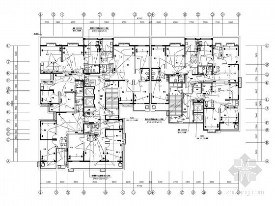 三层住宅建筑全套图纸资料下载-[西安]二十三层小区住宅楼全套电气施工图纸