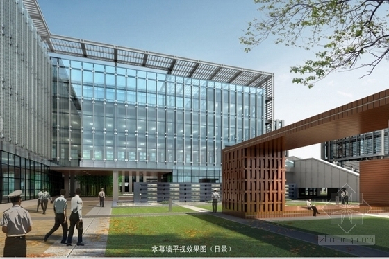 [上海]办公环境景观设计方案-效果图