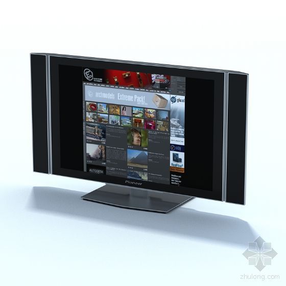 液晶电视3d模型资料下载-液晶电视01