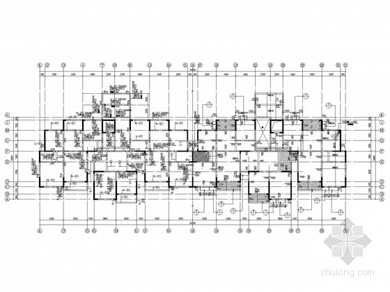 四户跃层cad施工图资料下载-11层框剪住宅结构施工图(带跃层)