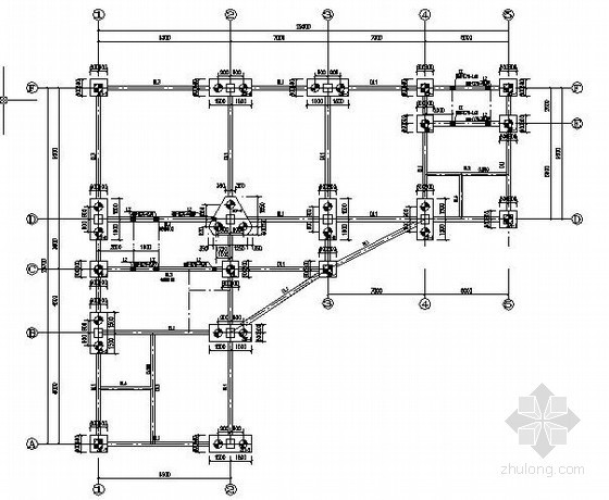 L型结构施工图资料下载-[海南]三层框架L型食堂结构施工图