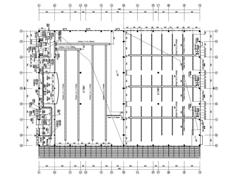 [浙江]多栋工业厂房综合项目空调通风及防排烟系统设计施工图-联合工房二层空调、通风平面图.jpg