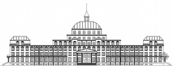 对称cad建筑结构施工图资料下载-[阿拉善盟]某政府指挥中心大楼建筑施工图