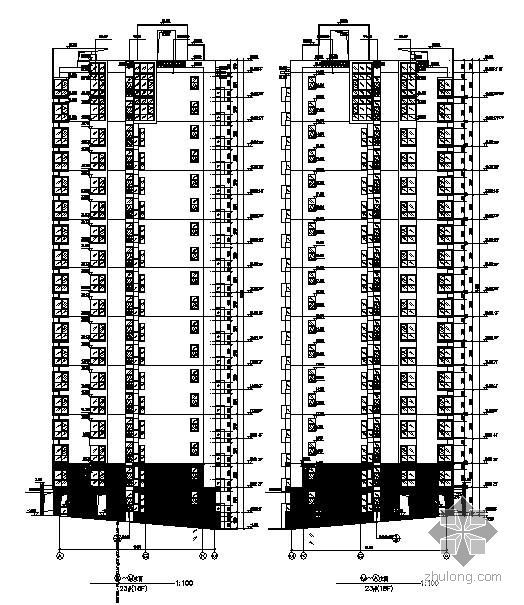 楼梯建筑施工图图资料下载-苏州某园区23号楼全套图纸