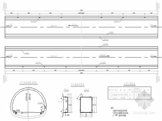CAD施工布置图资料下载-隧道灭火器箱布置图CAD