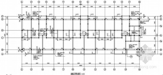 2层住宅结构设计资料下载-[青岛]某6层带储藏室住宅结构设计图