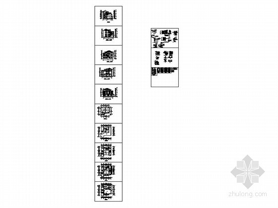 [闽清]某四层别墅建筑施工图（含效果图）- 